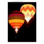 Hot Air Balloons at Night cards