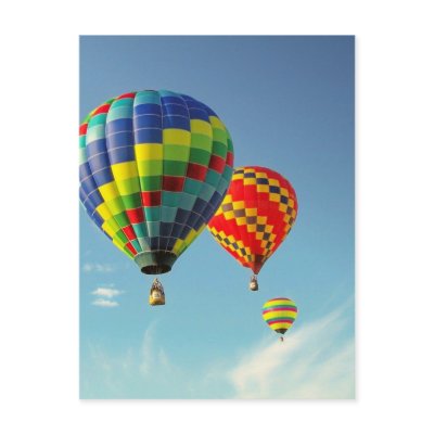Hot Air Balloons Post Cards