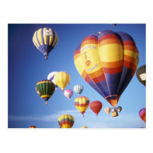 Hot air balloons postcards
