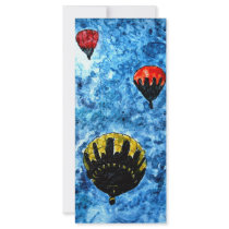 hot air balloons watercolor painting illustration