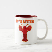 Hot and Buttery Lobster Coffee Mugs