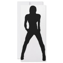 hot babe icon rack card template