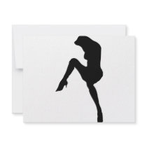hot babe silhouette icon announcements