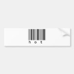 hot barcode bumper sticker