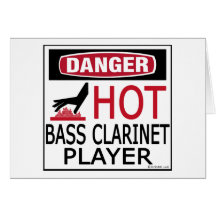 Hot Bass Clarinet Player Card