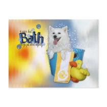 Hot Bath - American Eskimo - Maya Postcards
