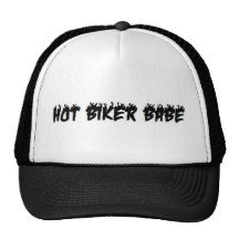 Hot Biker Babe Tshirt Trucker Hats