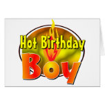 Hot Birthday Boy Greeting Card
