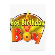 Hot Birthday Boy Post Card