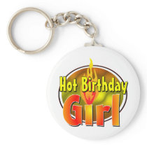 Hot Birthday Girl Keychains