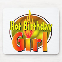 Hot Birthday Girl Mouse Mat