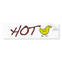 Hot Chick Bumper Sticker