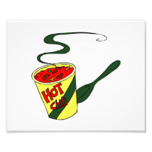 HOt chilli cup with spoon graphic Photograph