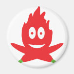 hot chilli flame magnet