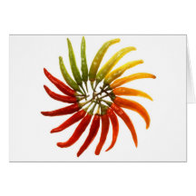 Hot Chilli Peppers Greeting Cards
