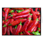 Hot Chilli Peppers Greeting Cards