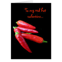 Hot Chilli Peppers Valentine Card