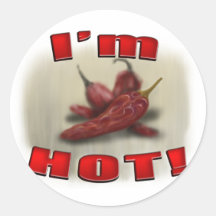Hot Chilli Round Sticker