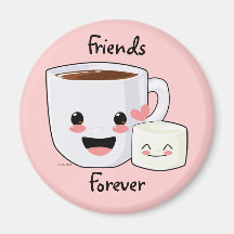 Hot Chocolate and Marshmallow Magnet