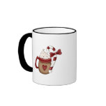 hot cocoa and candy cane mugs