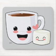 Hot Cocoa and Marshmallow Mousepad