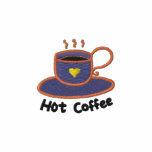 Hot coffee embroidered shirts