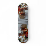 Hot coffee in handy glass mugs skateboards