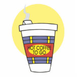 hot coffee to go photo sculptures