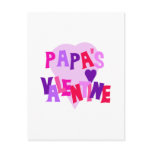 Hot Colours Heart Papa's Valentine postcards