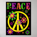 Hot Colours Peace Poster posters