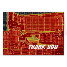 Hot CPU Meltdown thank you card