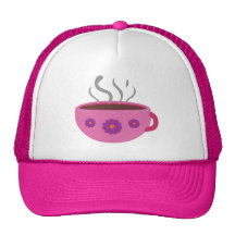 Hot Cup of Coffee Mesh Hats