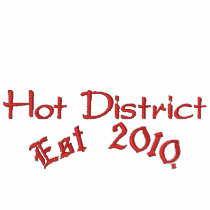 Hot District , Est 2010. Embroidered Polo Shirt