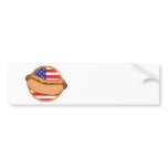 Hot Dog American Flag bumper stickers