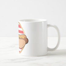 Hot Dog American Flag Mug