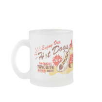 Hot Dog frosted mug