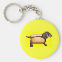 Hot Dog on my kez Keychain