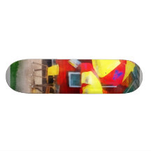 Hot Dog Stand in Mall Skate Boards