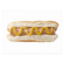 hot dog tarjeta postal