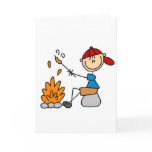 Hot Dogs On Campfire Card
