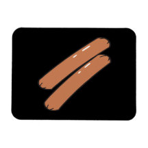 Hot Dogs Rectangular Magnets