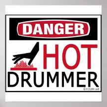 Hot Drummer Posters