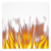 Hot Fiery Burning Flames Photographic Print