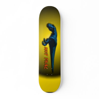 Hot Frac Designs by Leslie Harlow - DinoBoard3 Skate Board by lharlow