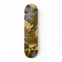 Hot Frac Designs by Leslie Harlow - Gold skateboards