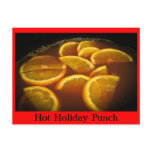 Hot Holiday Punch Recipe postcards