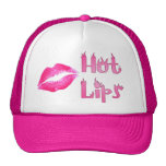 HOT HOT HOT LIPS by SHARON SHARPE Trucker Hats