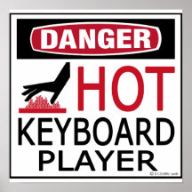 Hot Keyboard Player Poster