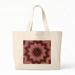 Hot Leaf Kaleidoscope Tote Bags