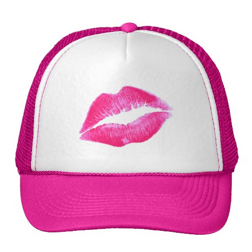 HOT LIPS by SHARON SHARPE Trucker Hats